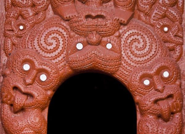 New Zealand, Rotorua Traditional Maori carving